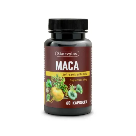 Skoczylas MACA żeń-szeń, gotu cola - 60 kapsułek
